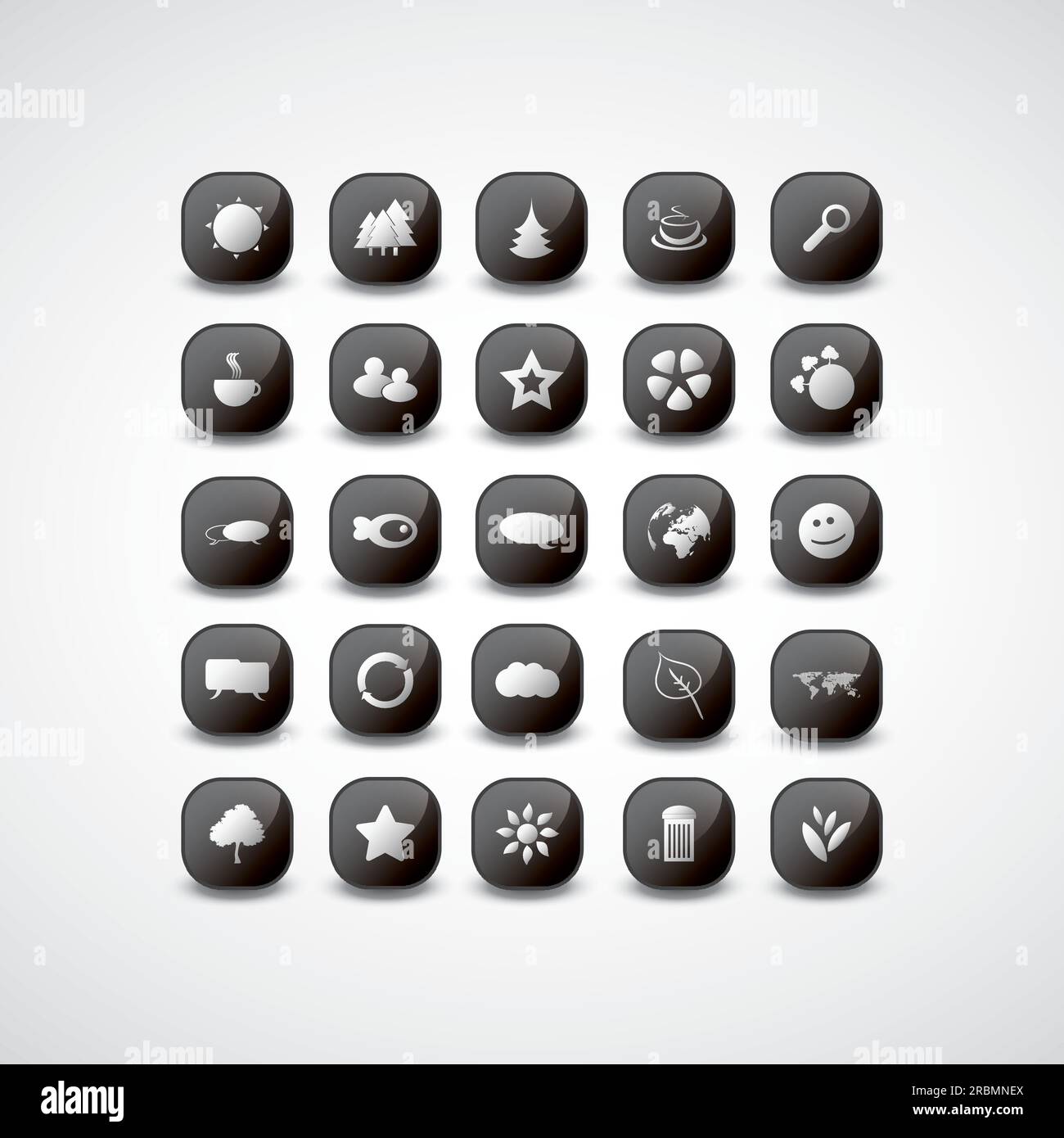 Black and White Icon Designs Stock Vector Image & Art - Alamy