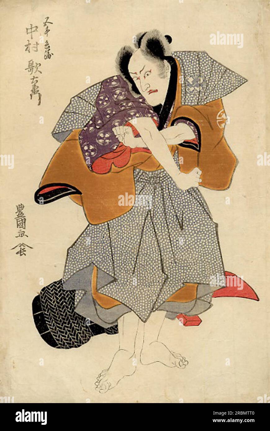 Utaimono Nakamura Utaemon c.1809; Japan by Utagawa Toyokuni Stock Photo - Alamy