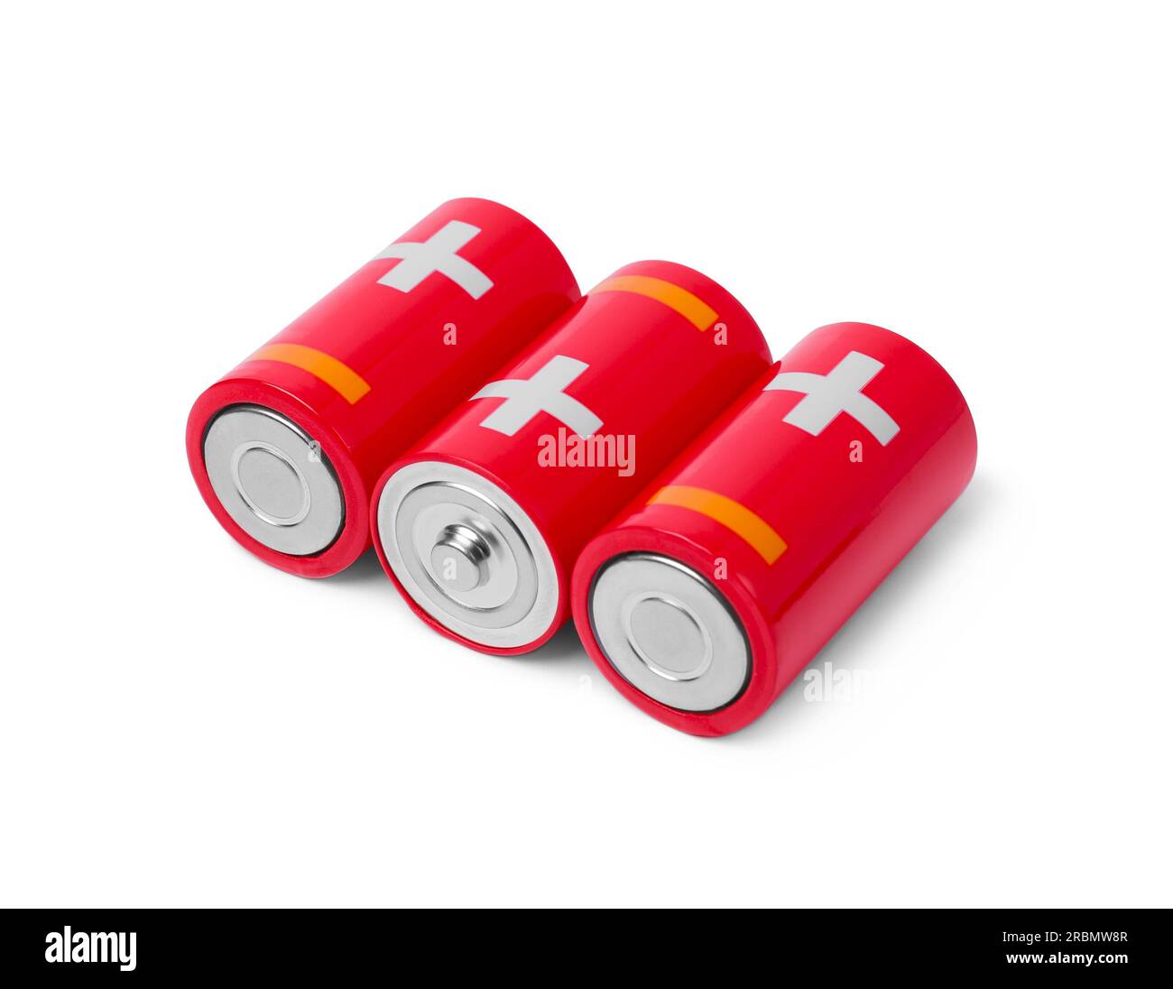 New C size batteries isolated on white Stock Photo Alamy