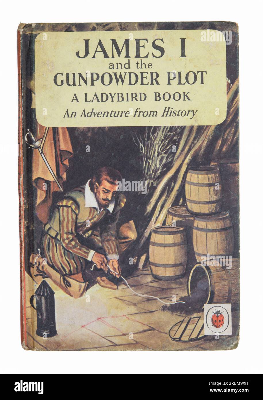 Cover of James I and the Gunpowder Plot a Ladybird history book for children Stock Photo