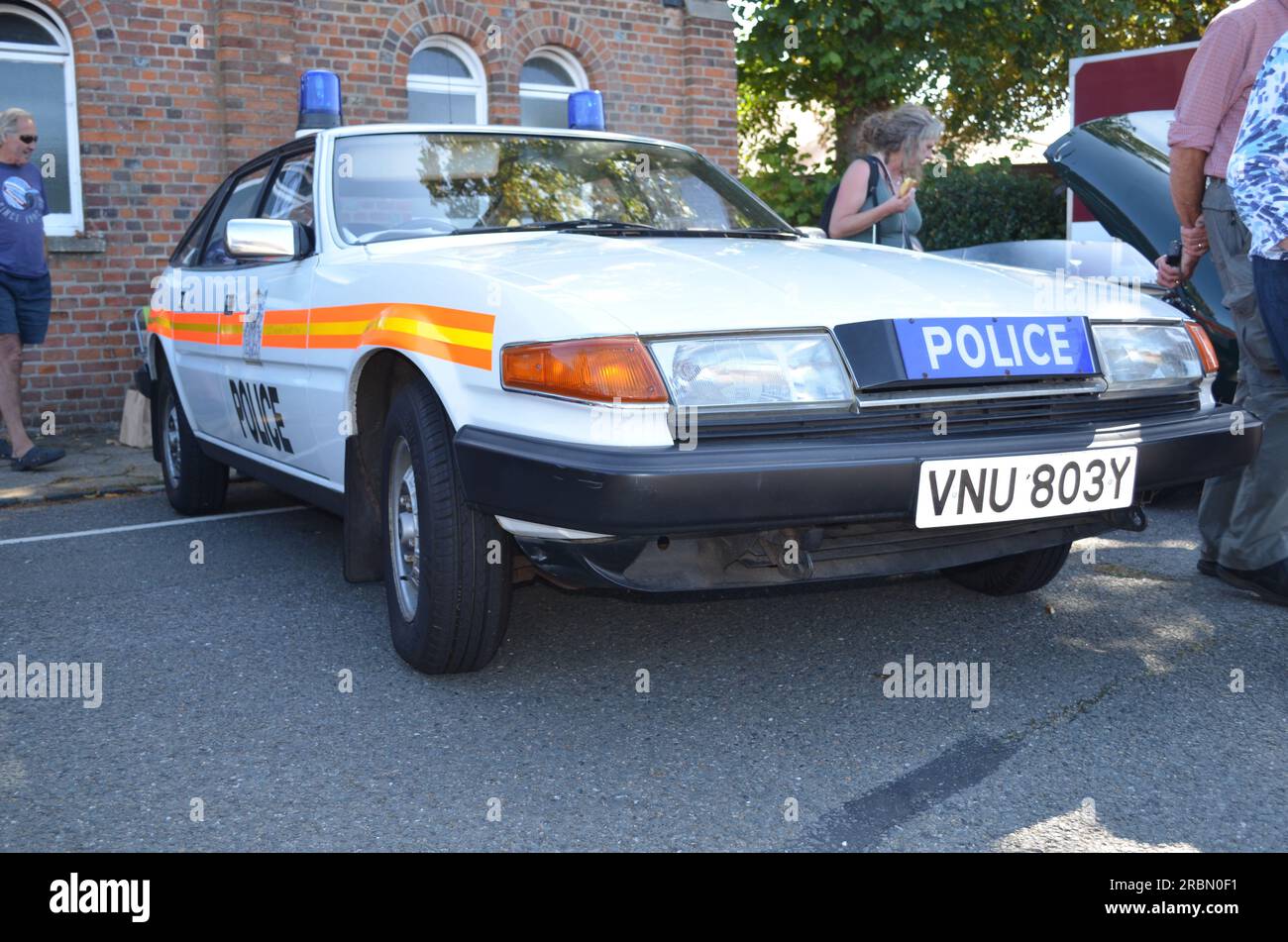 Vintage Met Police car - Rover SD1 Stock Photo