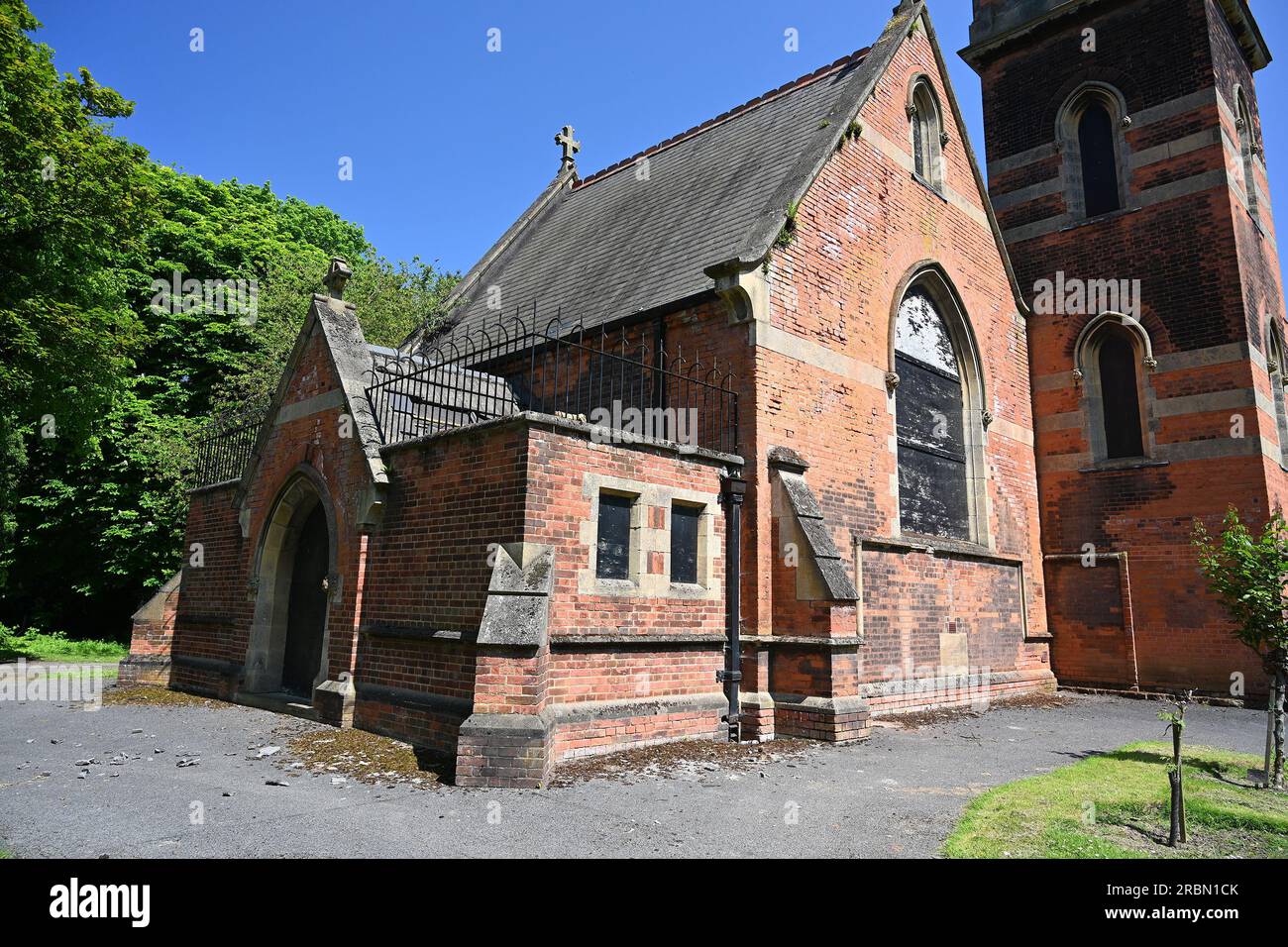 aerial view of Hedon road crematorium 1901, Kingston upon Hull Stock