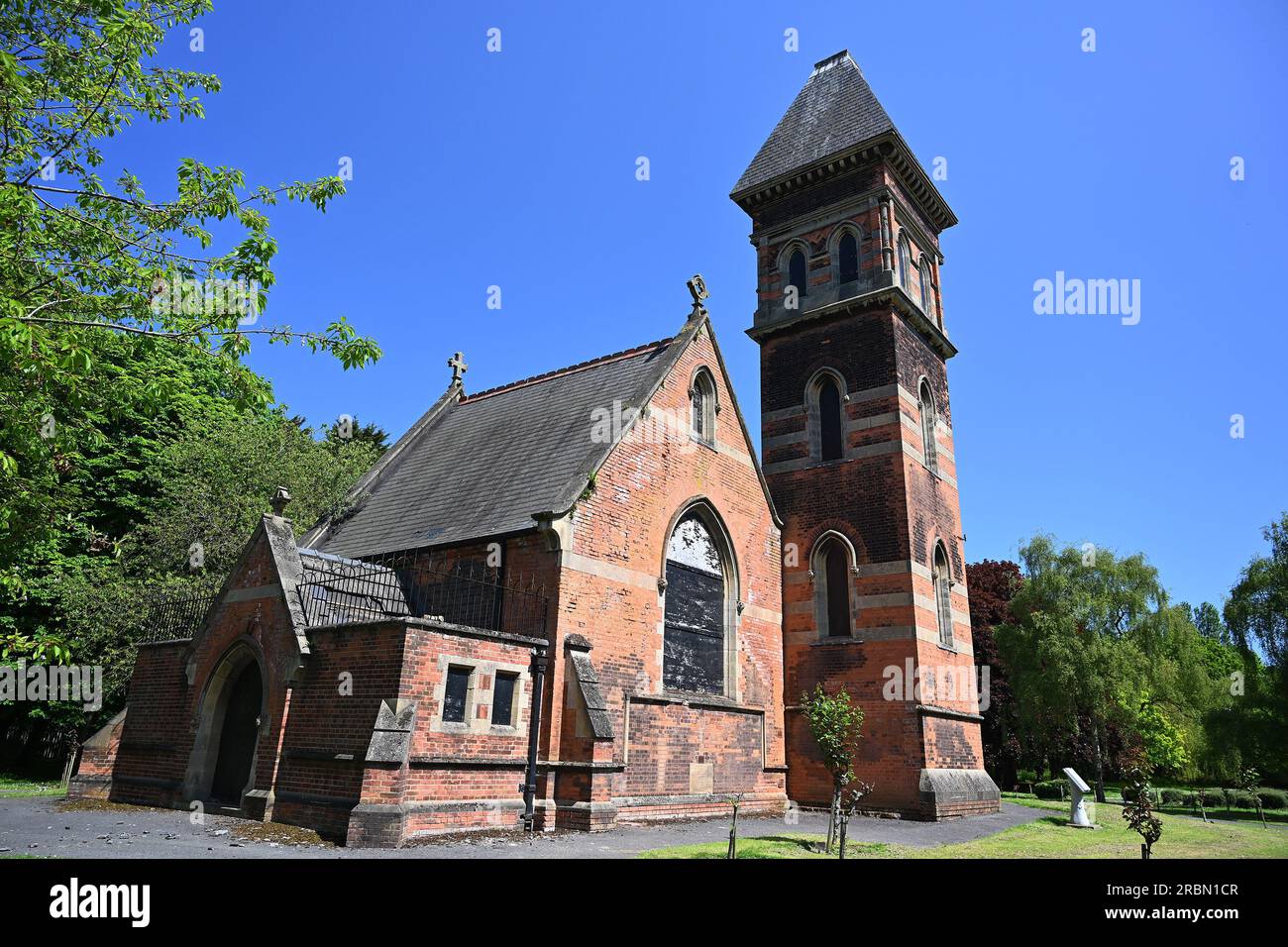 aerial view of Hedon road crematorium 1901, Kingston upon Hull Stock