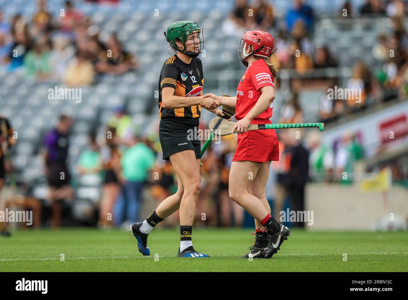 July 9th, 2023, Dublin, Ireland Action from the All Ireland Camogie Quarter Final Cork vs