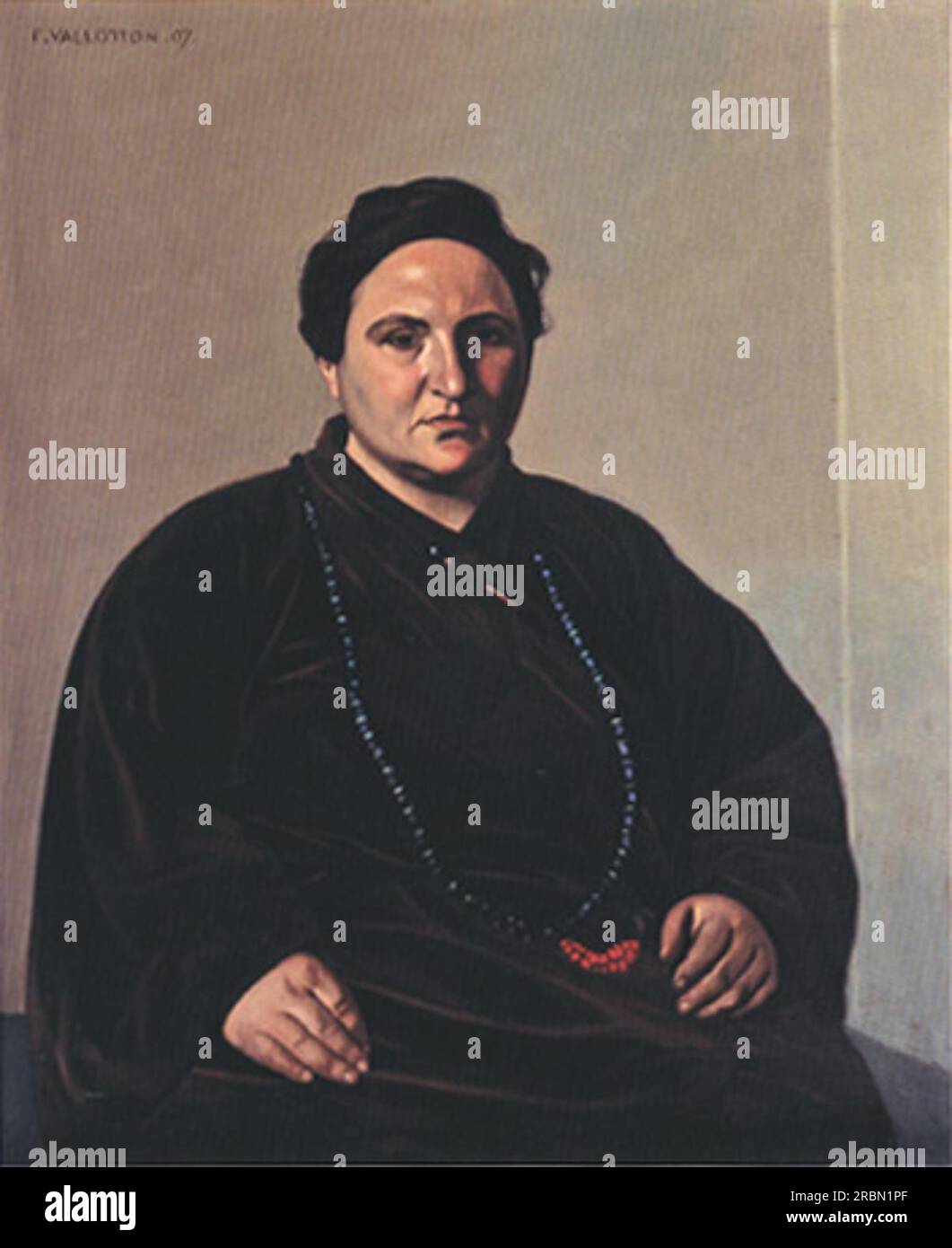 Portrait of Gertrude Stein 1907 by Felix Vallotton Stock Photo