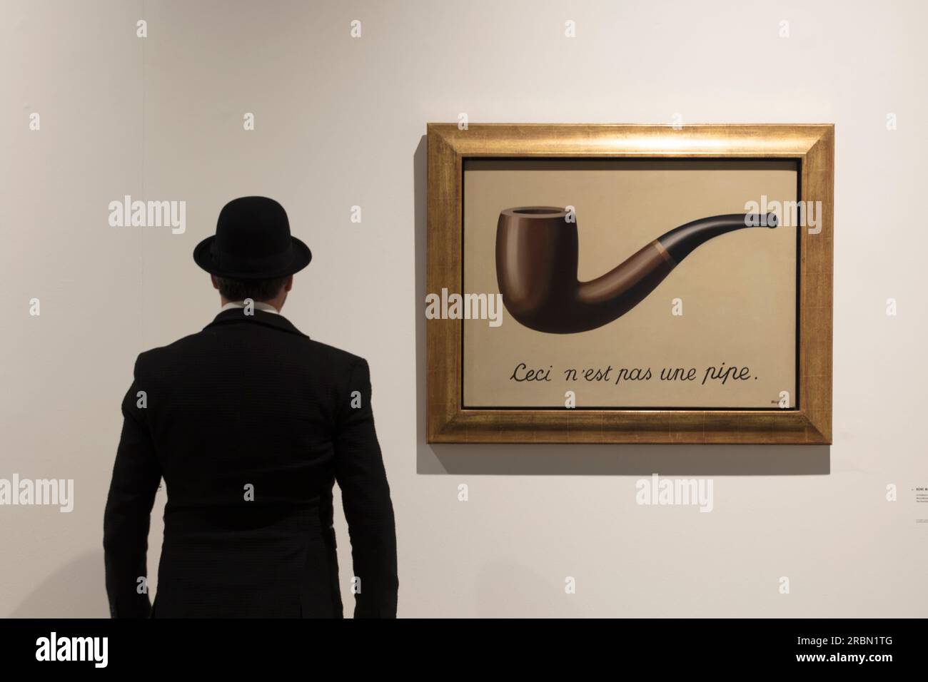 René Magritte, La Trahison des images, Brussels, Belgium Stock Photo