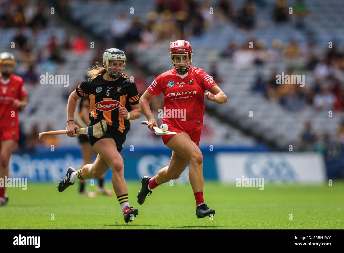 July 9th, 2023, Dublin, Ireland Action from the All Ireland Camogie Quarter Final Cork vs
