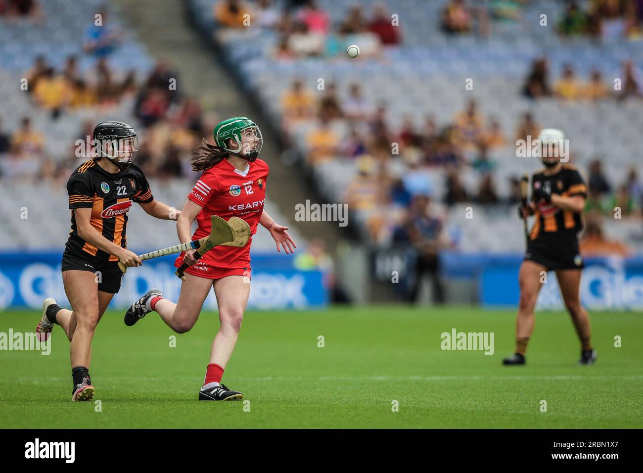 July 9th, 2023, Dublin, Ireland Action from the All Ireland Camogie Quarter Final Cork vs