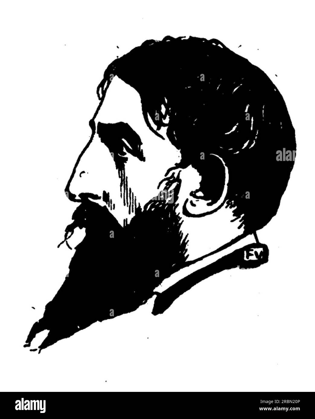 Portrait of French poet Jehan Rictus 1898 by Felix Vallotton Stock ...