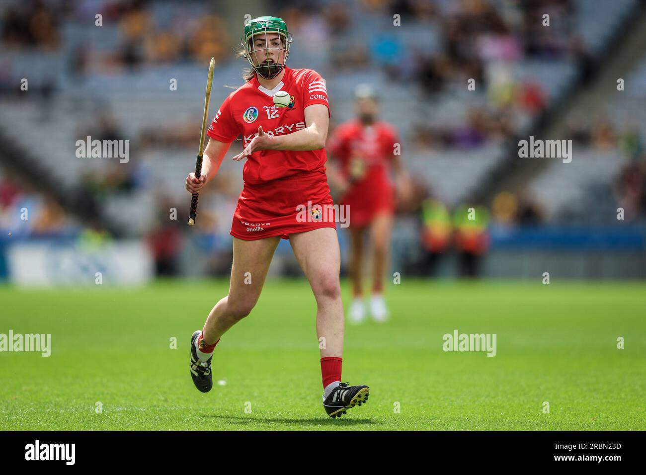 July 9th, 2023, Dublin, Ireland Action from the All Ireland Camogie Quarter Final Cork vs
