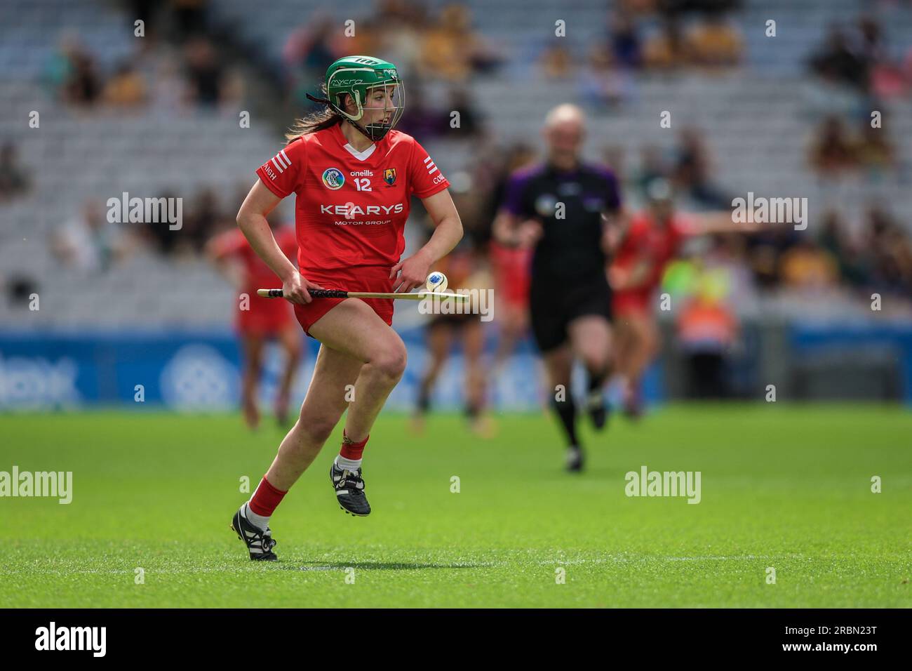 July 9th, 2023, Dublin, Ireland Action from the All Ireland Camogie Quarter Final Cork vs