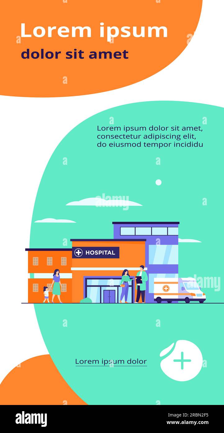 City hospital building Stock Vector Image & Art - Alamy
