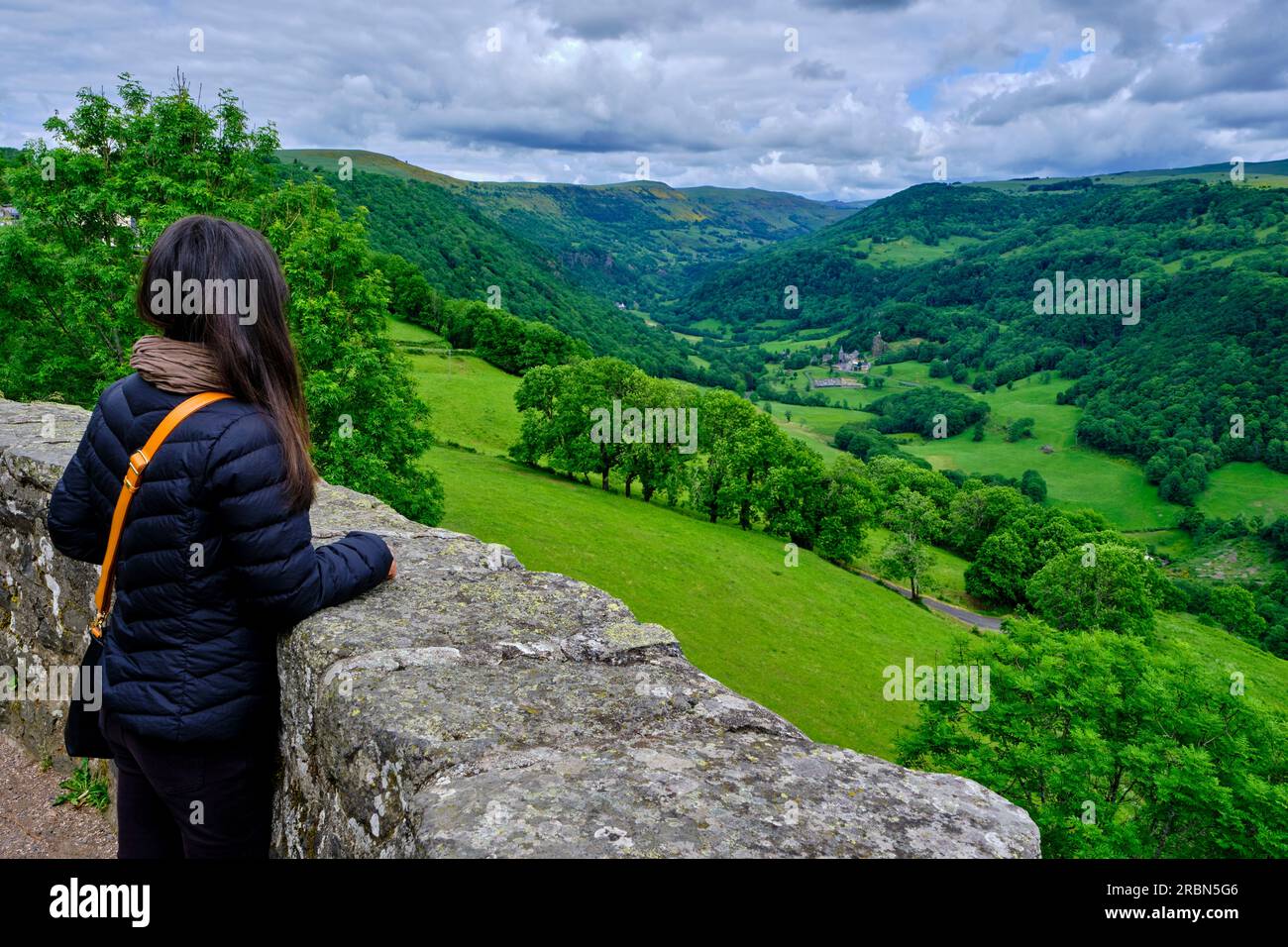 France, Cantal, Auvergne Volcanoes Regional Natural Park, Salers ...