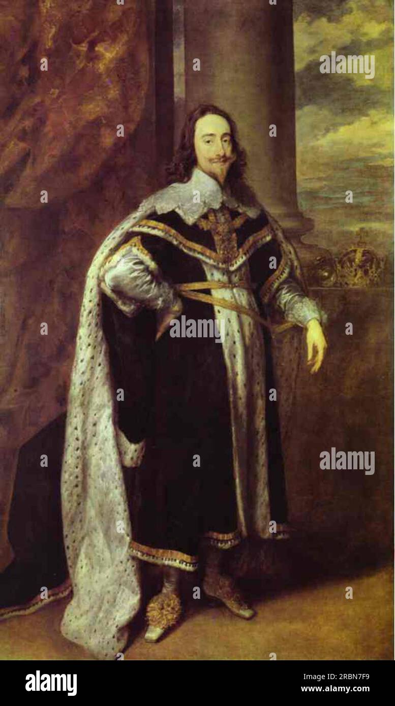 Charles I, King of England 1636 by Anthony van Dyck Stock Photo