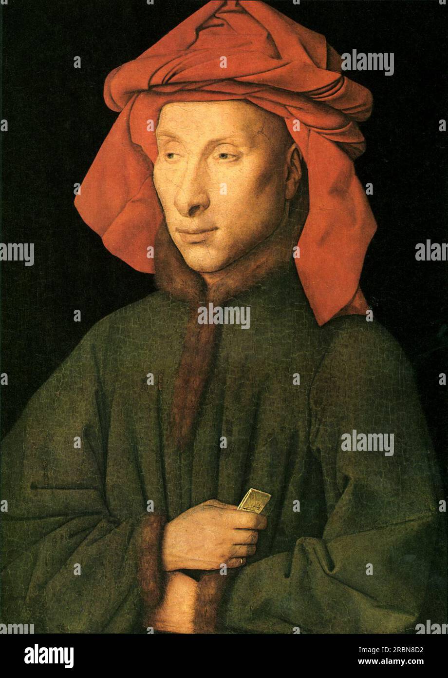 Portrait of Giovanni Arnolfini 1435 by Jan van Eyck Stock Photo - Alamy