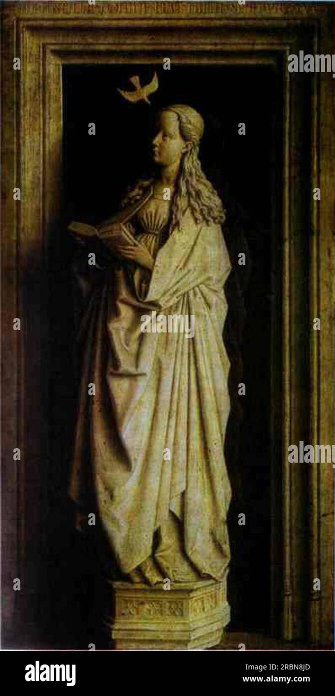 The Annunciation 1440 by Jan van Eyck Stock Photo