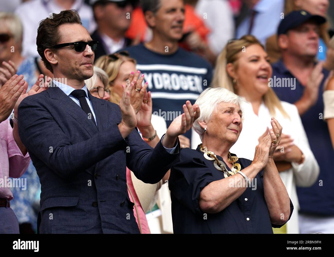Tom Hiddleston and his mother Diana Patricia Hiddleston on day eight of