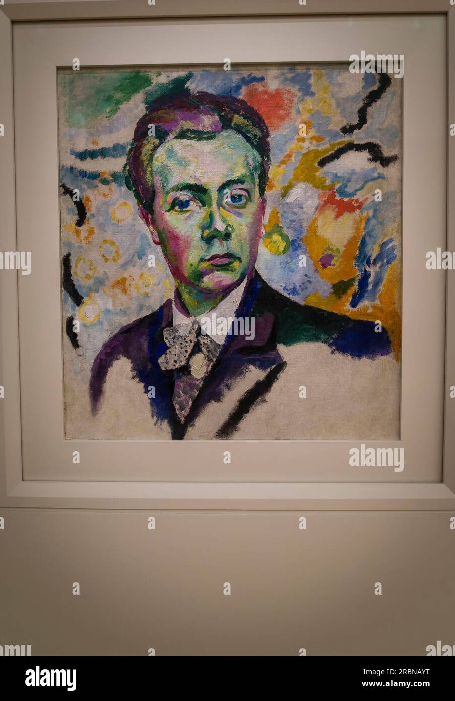 Self-portrait - Robert Delaunay, Pompidou Centre, a museum of modern art, Paris, France Stock Photo