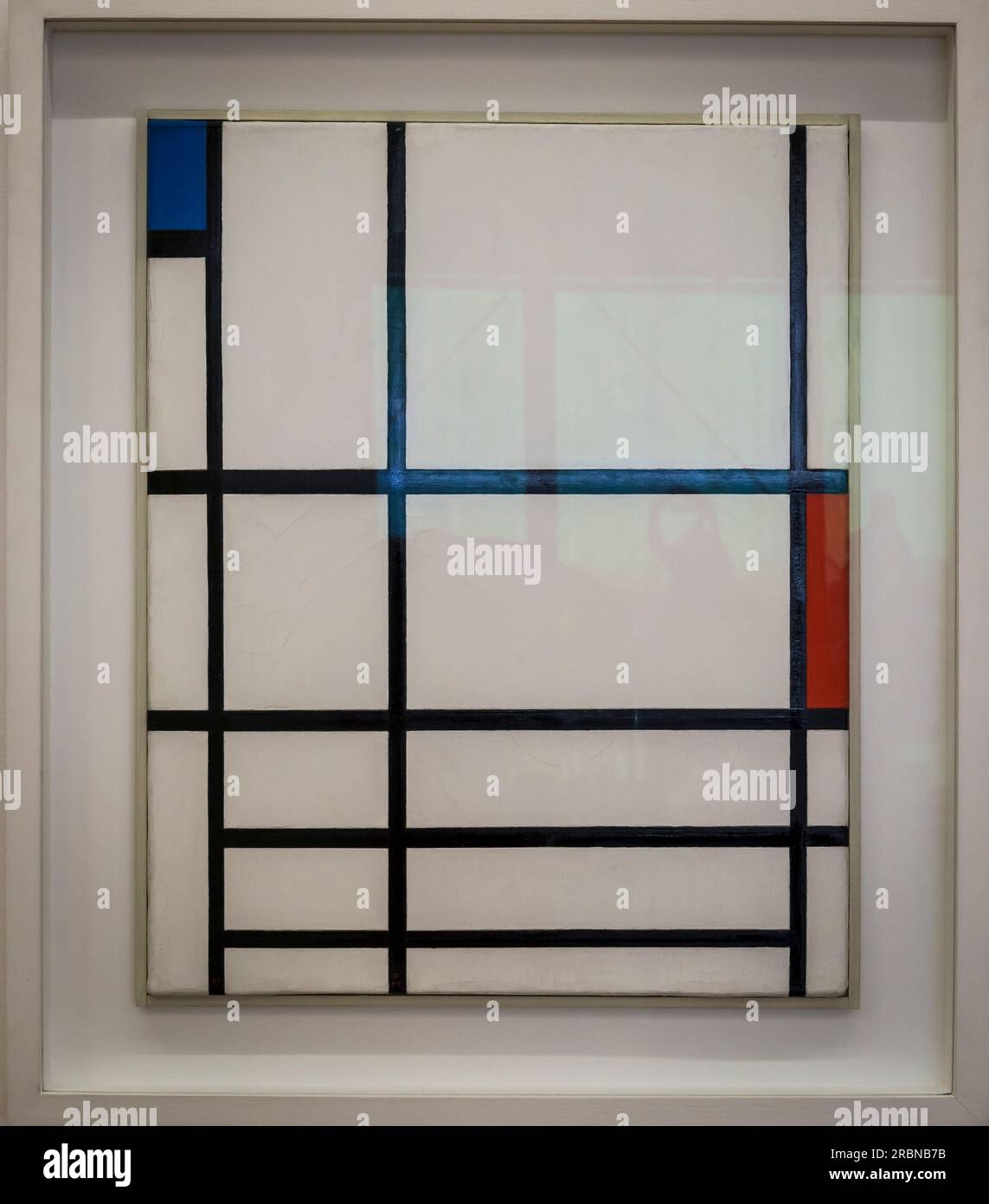 Piet Mondrian painting, Pompidou Centre, a museum of modern art, Paris, France Stock Photo