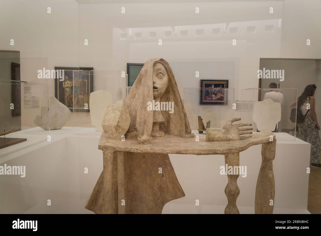 Alberto Giacometti sculpture Table, Pompidou Centre, a museum of modern art, Paris, France Stock Photo