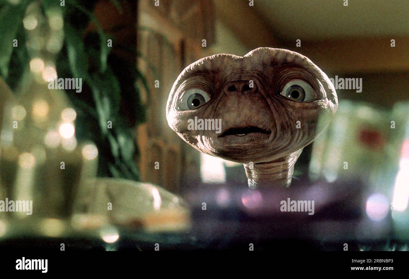 E.T. The Extra-Terrestrial 1982.  Alien Stock Photo