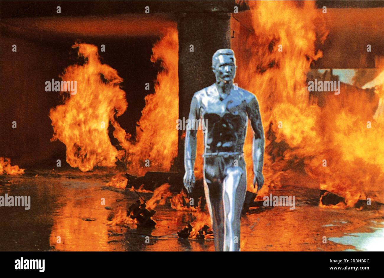 Terminator 2 Judgment Day  T-1000 cyborg Stock Photo