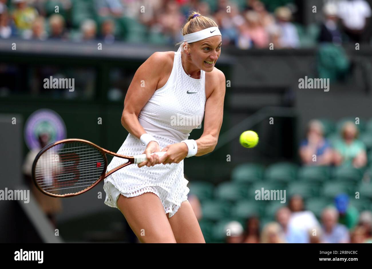 Petra Kvitova In Action Against Ons Jabeur not Pictured On Day Eight petra-kvitova-in-action-against-ons-jabeur-not-pictured-on-day-eight