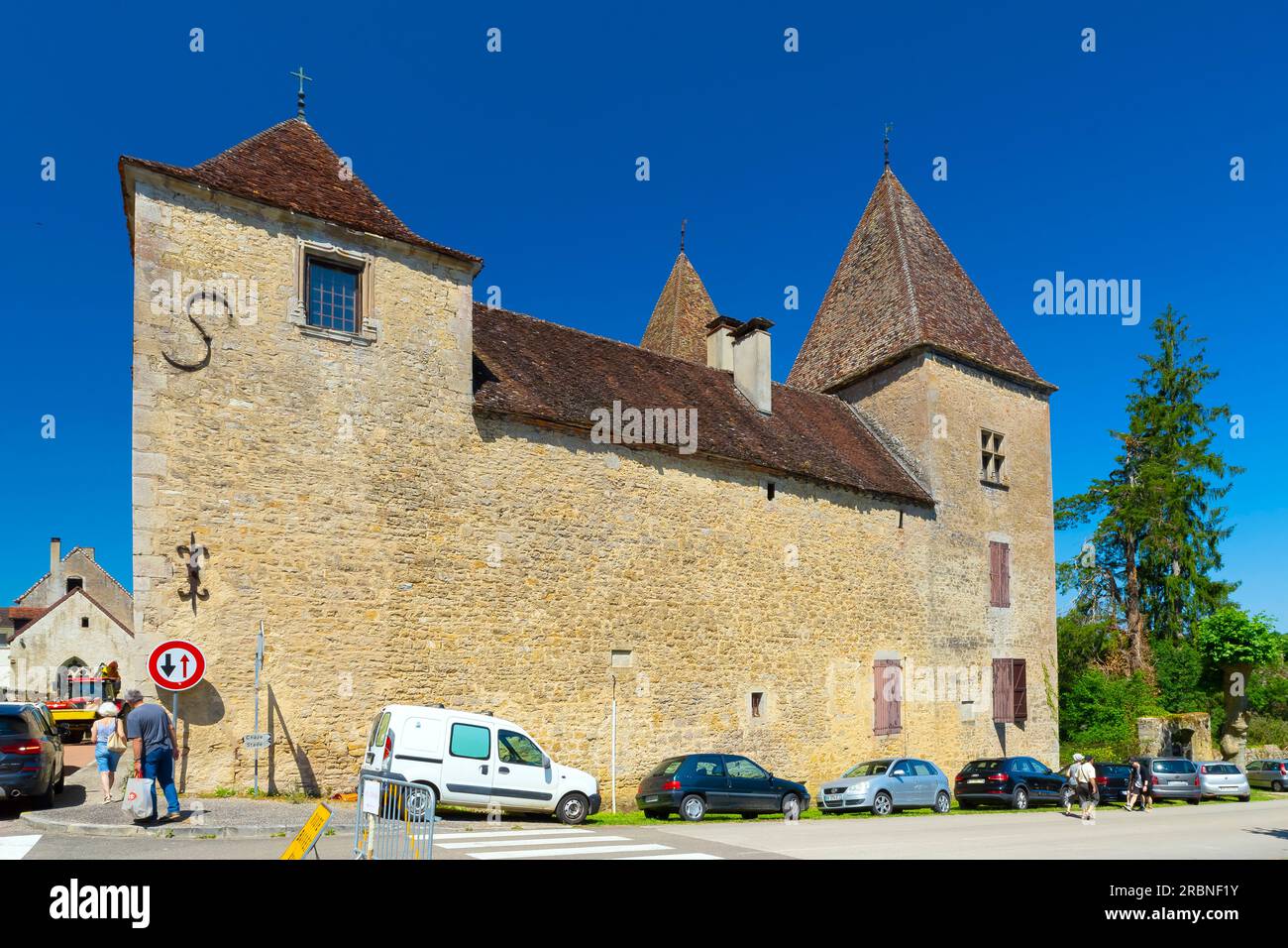 Chevance d'Or, 16th century house, Rue Honoré Chapuis, Arlay, Jura, France. Stock Photo