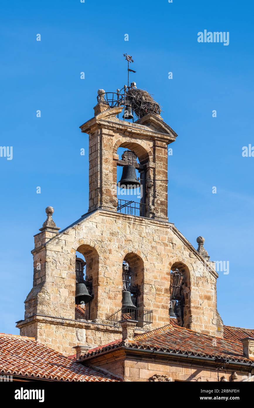 Church of San Martin Bell Gable - Salamanca, Spain Stock Photo