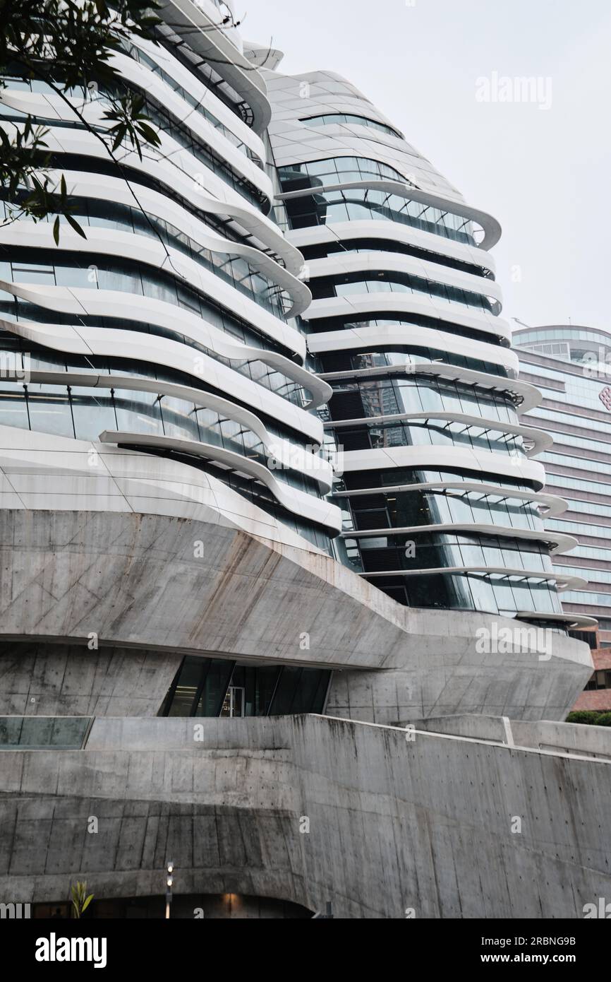 Hong Kong, China - April 28 2023: The Jockey Club Innovation Tower ...