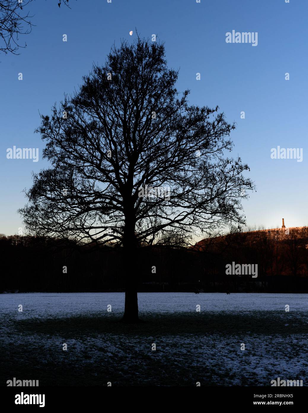 Peel Tower, from Nuttall Park, Ramsbottom, Sunrise Stock Photo Alamy