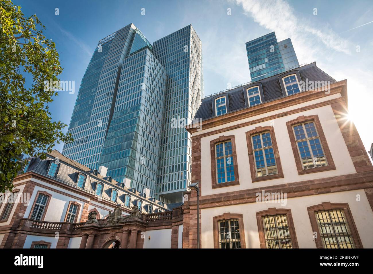 Historic and modern architecture at ThurnundTaxisPlatz,