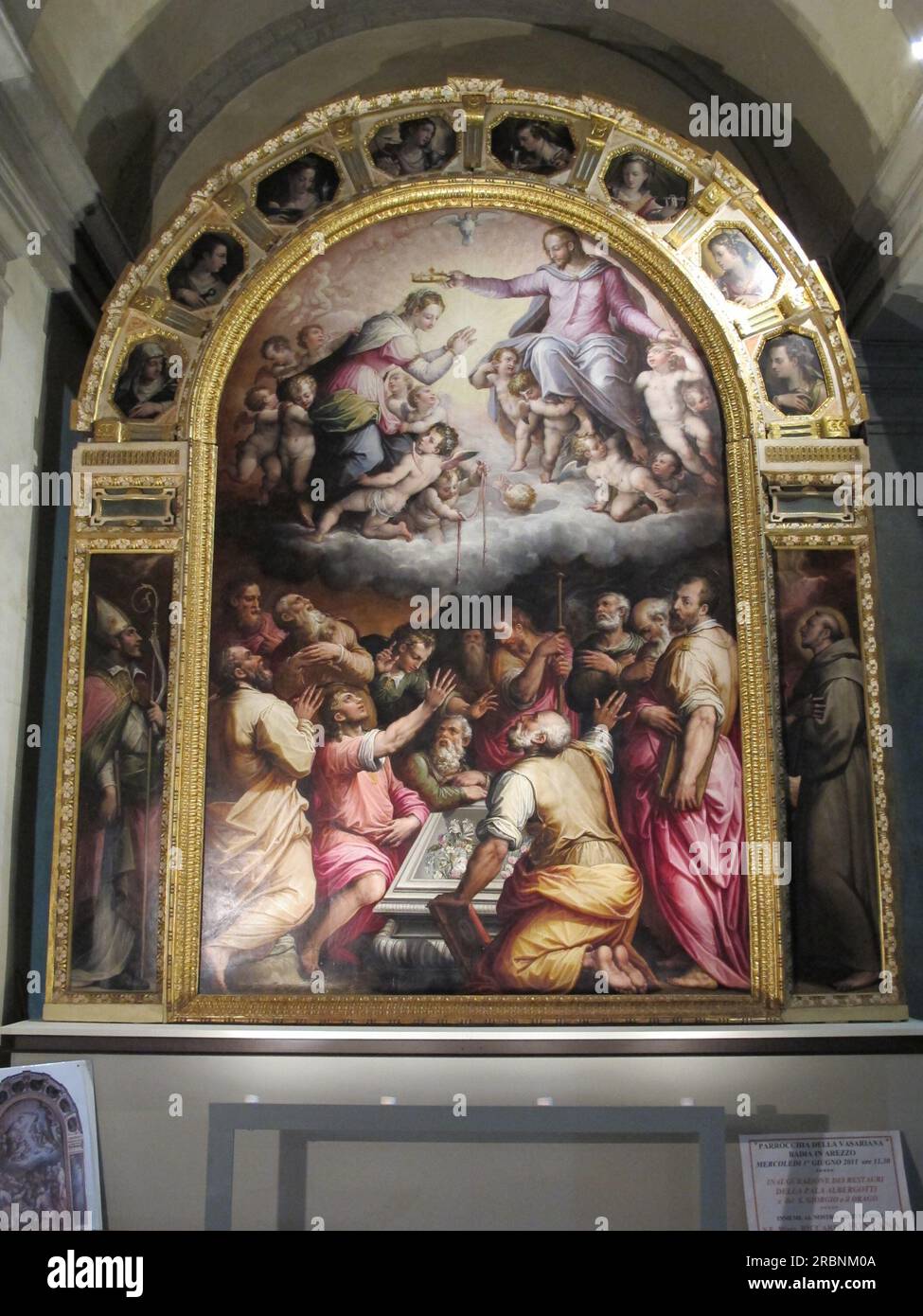 Assumption of the Virgin 1567 by Giorgio Vasari Stock Photo - Alamy