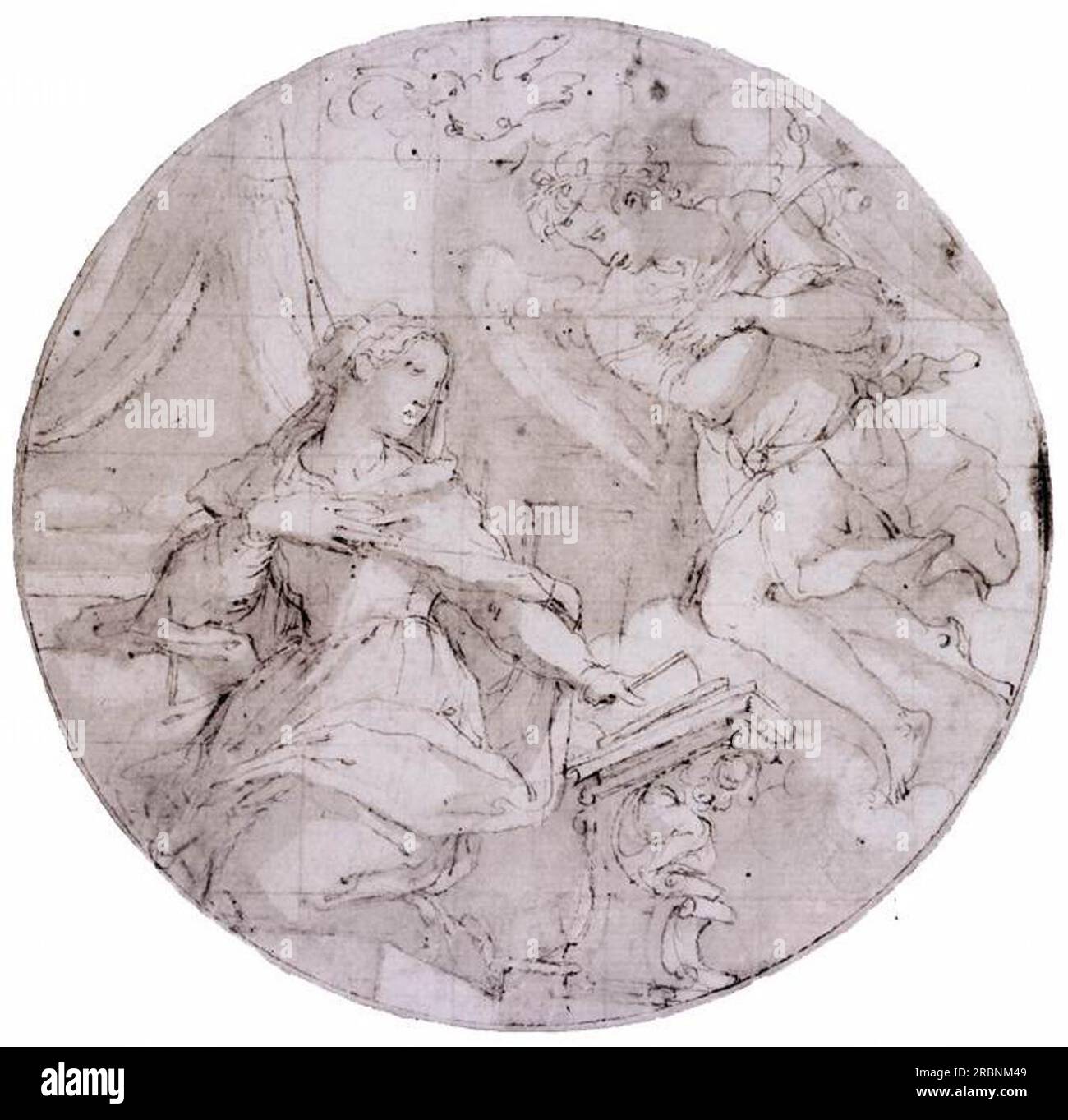 The Annunciation 1571 by Giorgio Vasari Stock Photo - Alamy