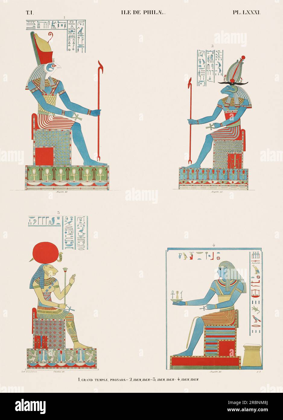 Egyptian gods tomb painting hi-res stock photography and images - Alamy