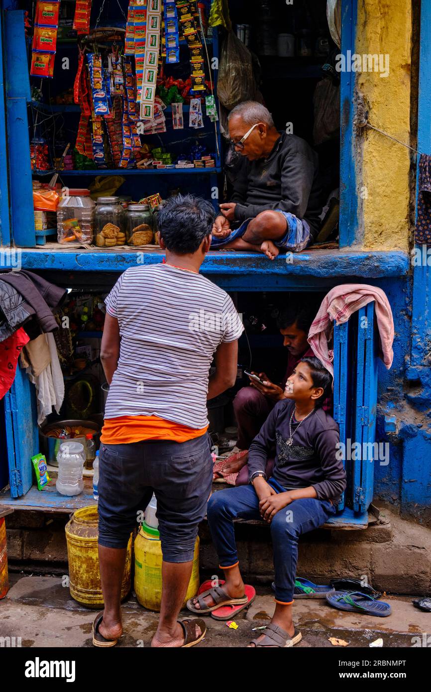India, West Bengal, Kolkata, Calcutta, street life Stock Photo