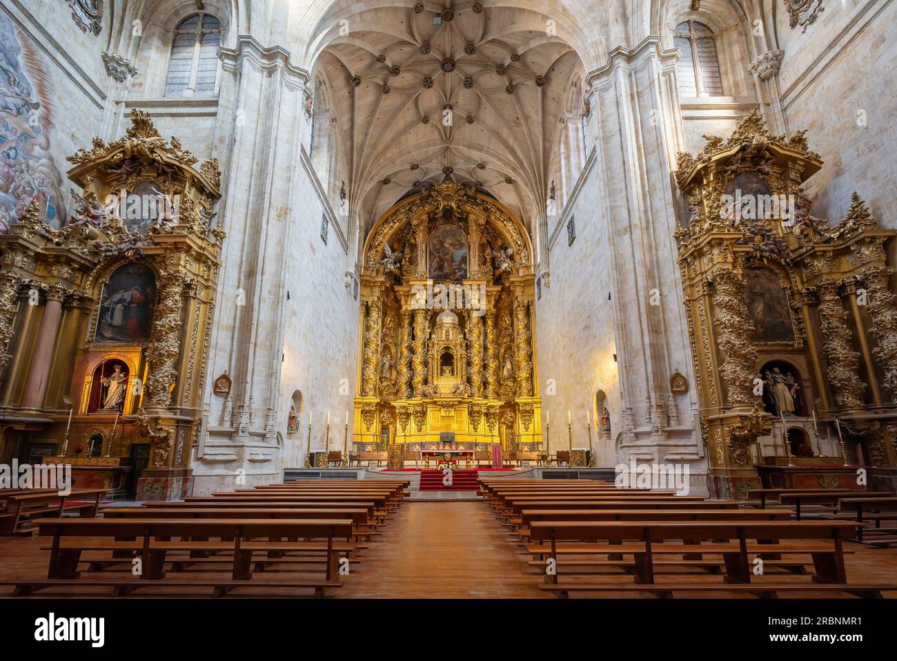 Altar of San Esteban Convent Church - Salamanca, Spain Stock Photo