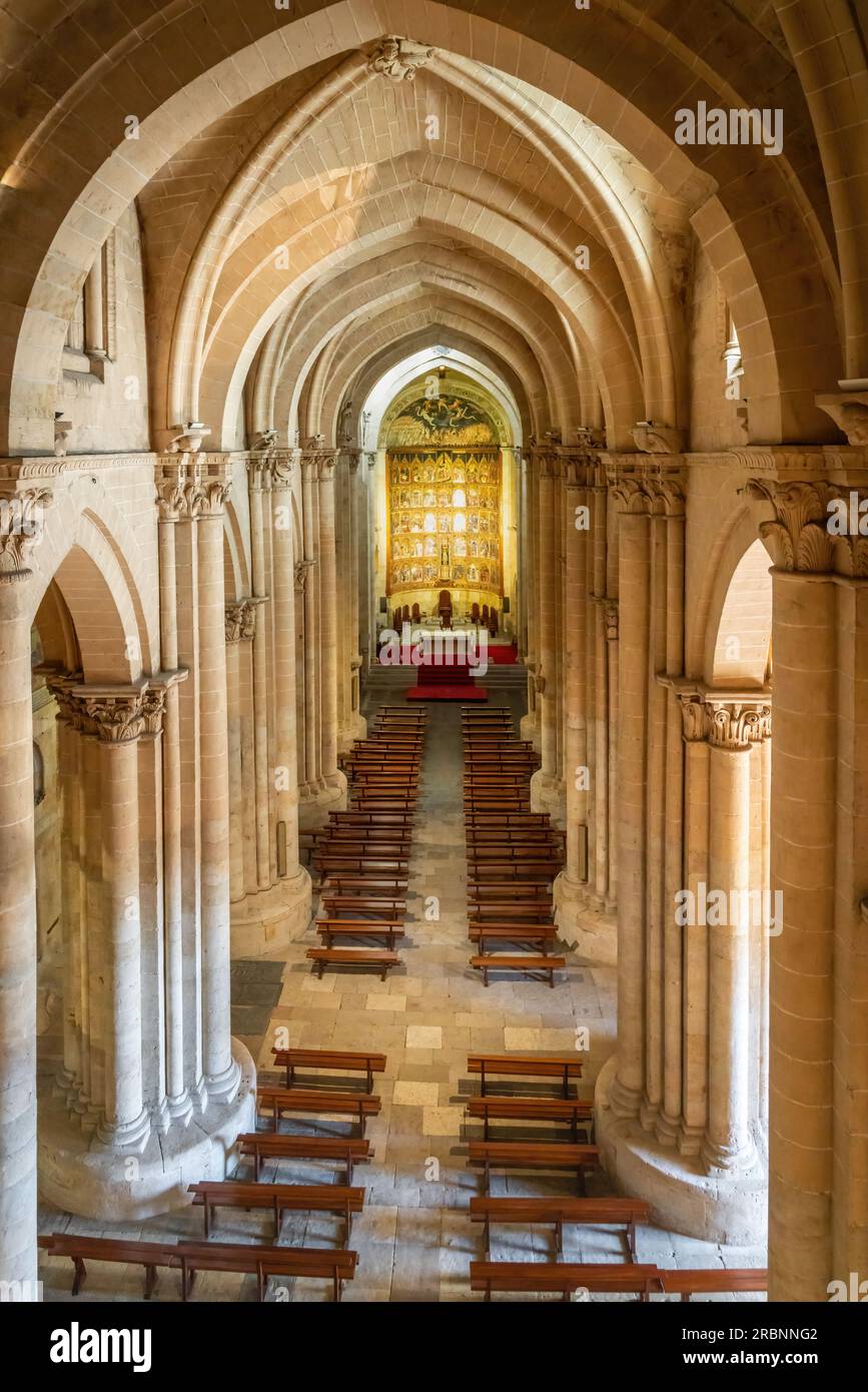 Old Cathedral of Salamanca Interior - Salamanca, Spain Stock Photo
