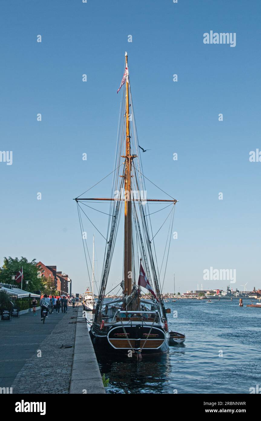 Around Copenhagen Sailing vessel Halmø on the waterfront of