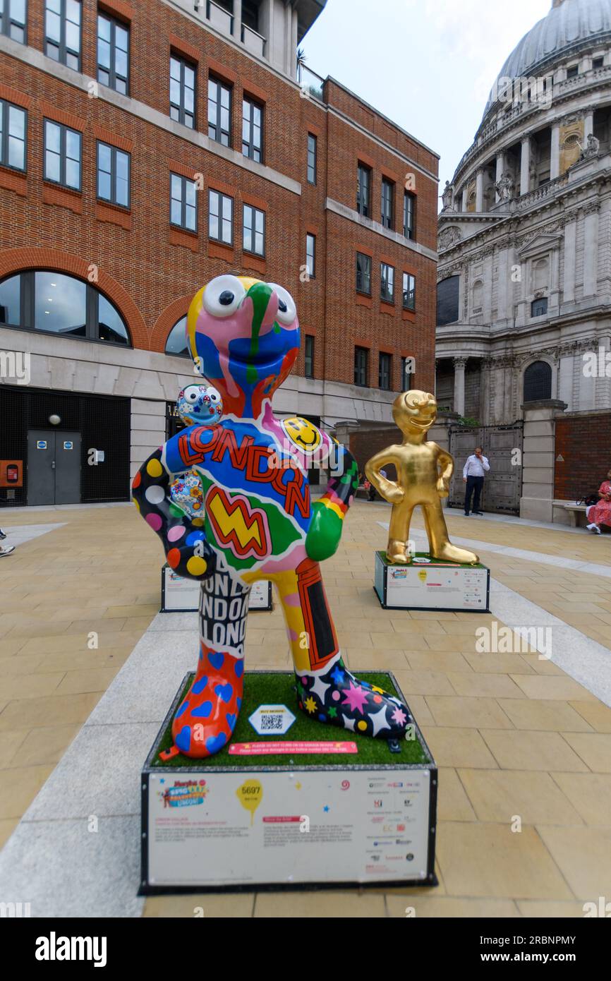 London, UK, 9th July 2023, Morph's adventures around London, there are ...