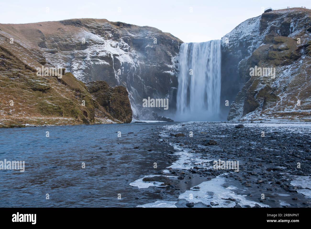 Skógafoss (Skogafoss) waterfall is one of the grandest waterfalls in ...