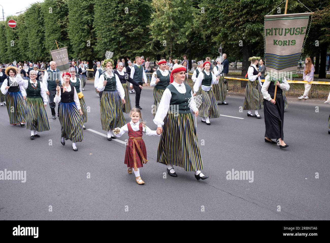 2023 Latvian Song and Dance Festival parade, Riga, Latvia, 2nd July