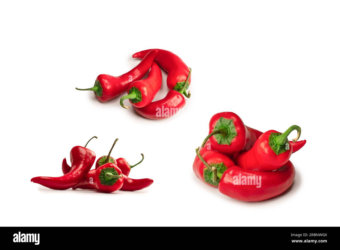 Red hot chili pepper isolated on a white background Stock Photo - Alamy
