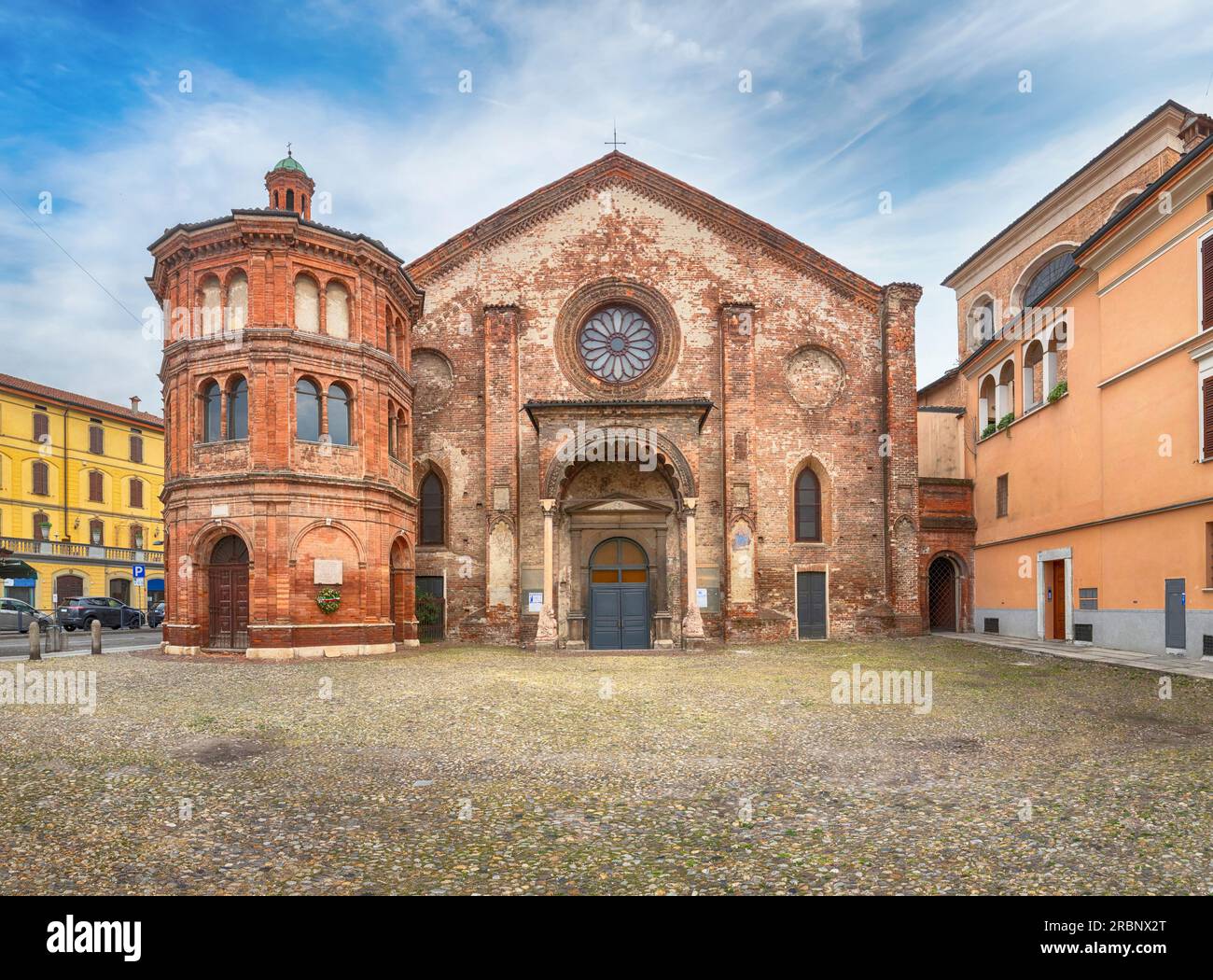 Cremona, Italy view of Chiesa di San Luca one of the oldest
