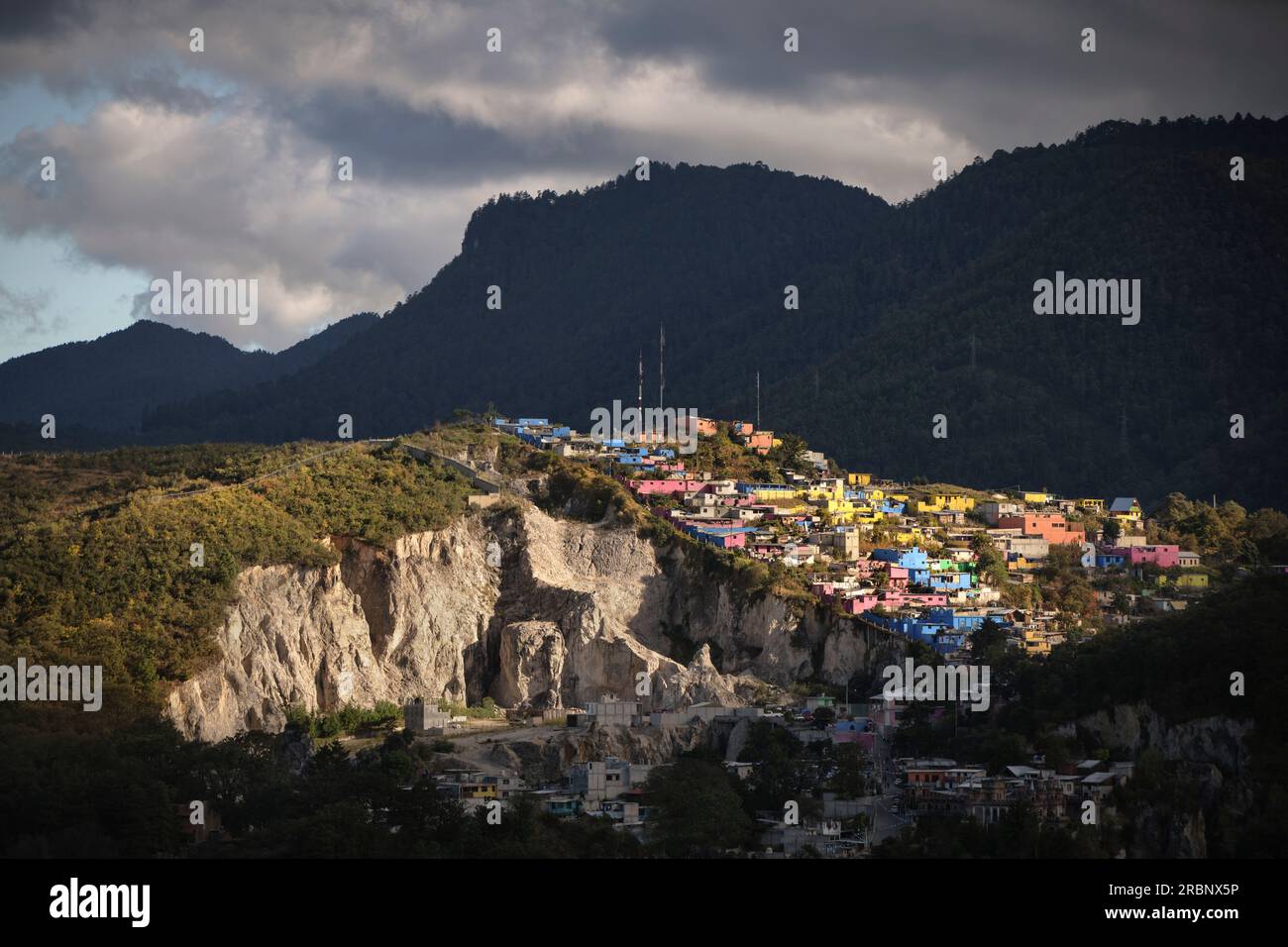 View of San Cristóbal de las Casas from Cerro de San Cristóbal Mártir mountain, Central