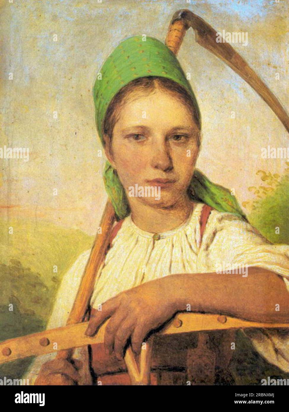 ピサロ、Two Peasant Women by Stream Two Young Peasant Women (1892