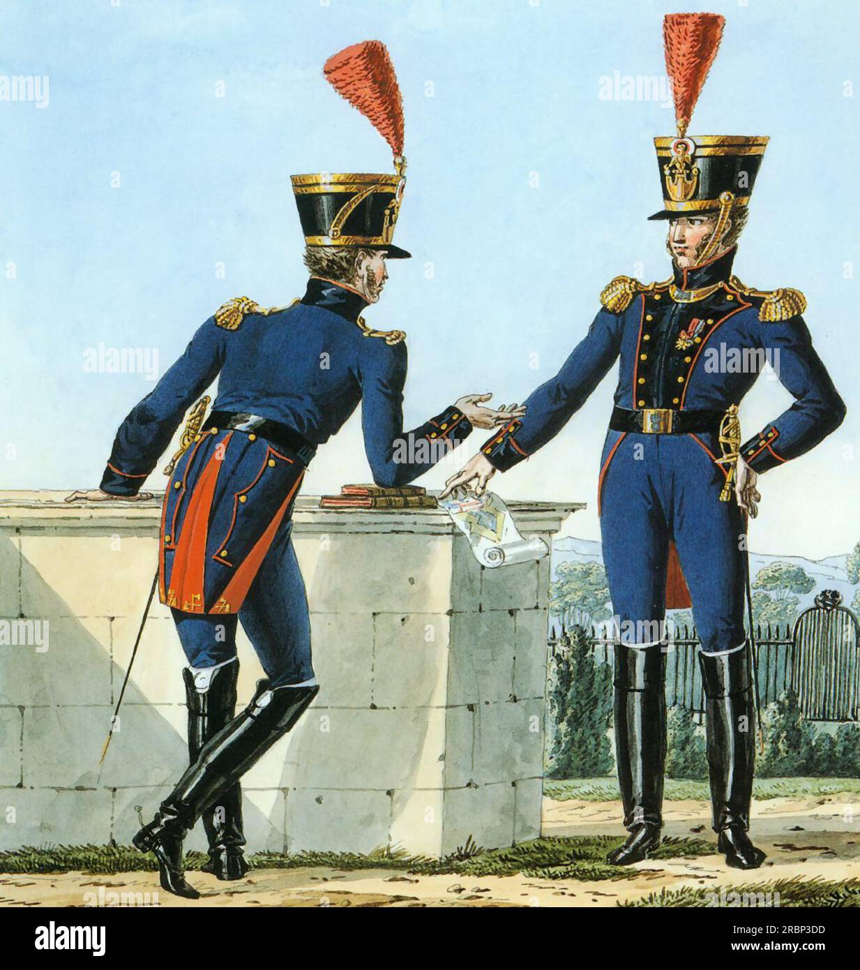 Part of a Series Chronicling the Uniforms of Napoleon's Grande Armée. 1812  by Carle Vernet Stock Photo - Alamy