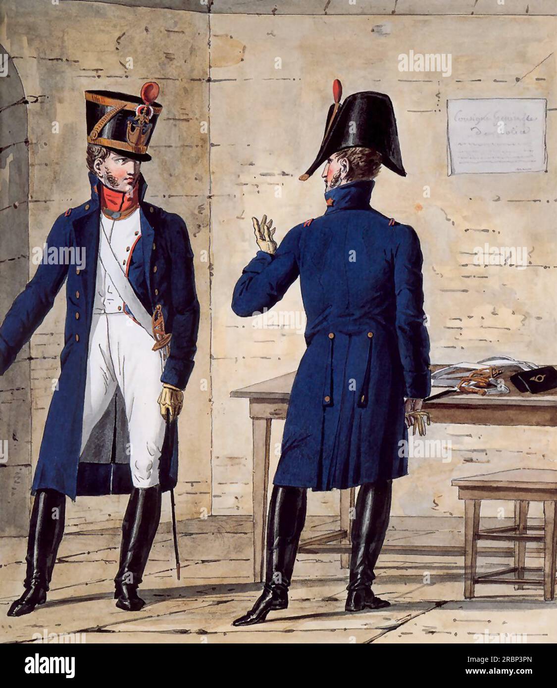 Part of a Series Chronicling the Uniforms of Napoleon's Grande Armée. 1812  by Carle Vernet Stock Photo - Alamy