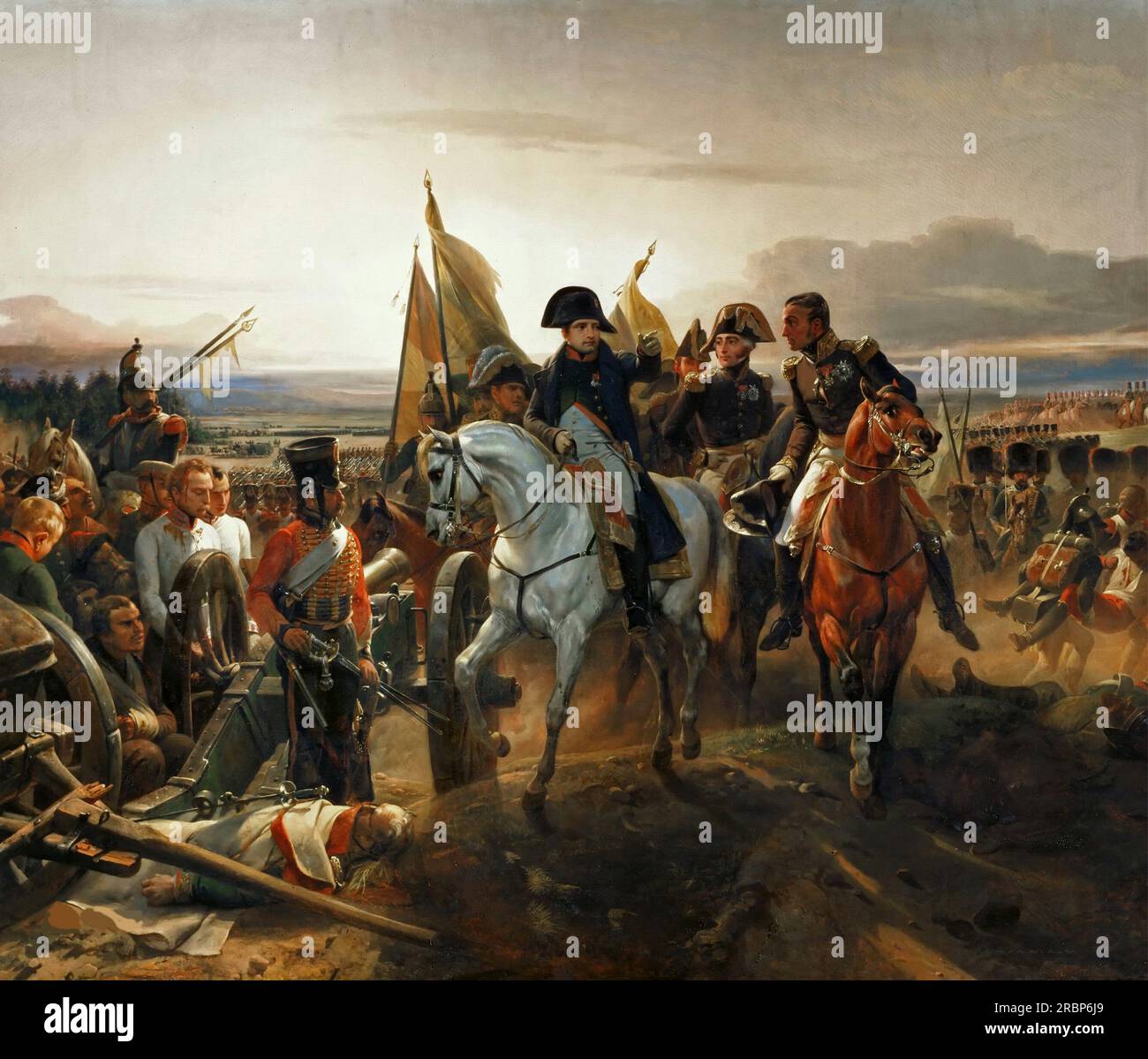 Napoleon at the battle of Friedland in 1807 1833 by Horace Vernet Stock ...