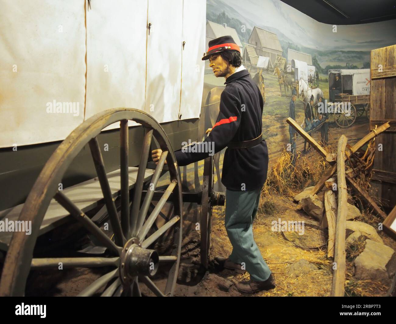 Life-size diorama exhibit at the National Museum of Civil War Medicine in Frederick, Maryland, June 3, 2023, © Katharine Andriotis Stock Photo